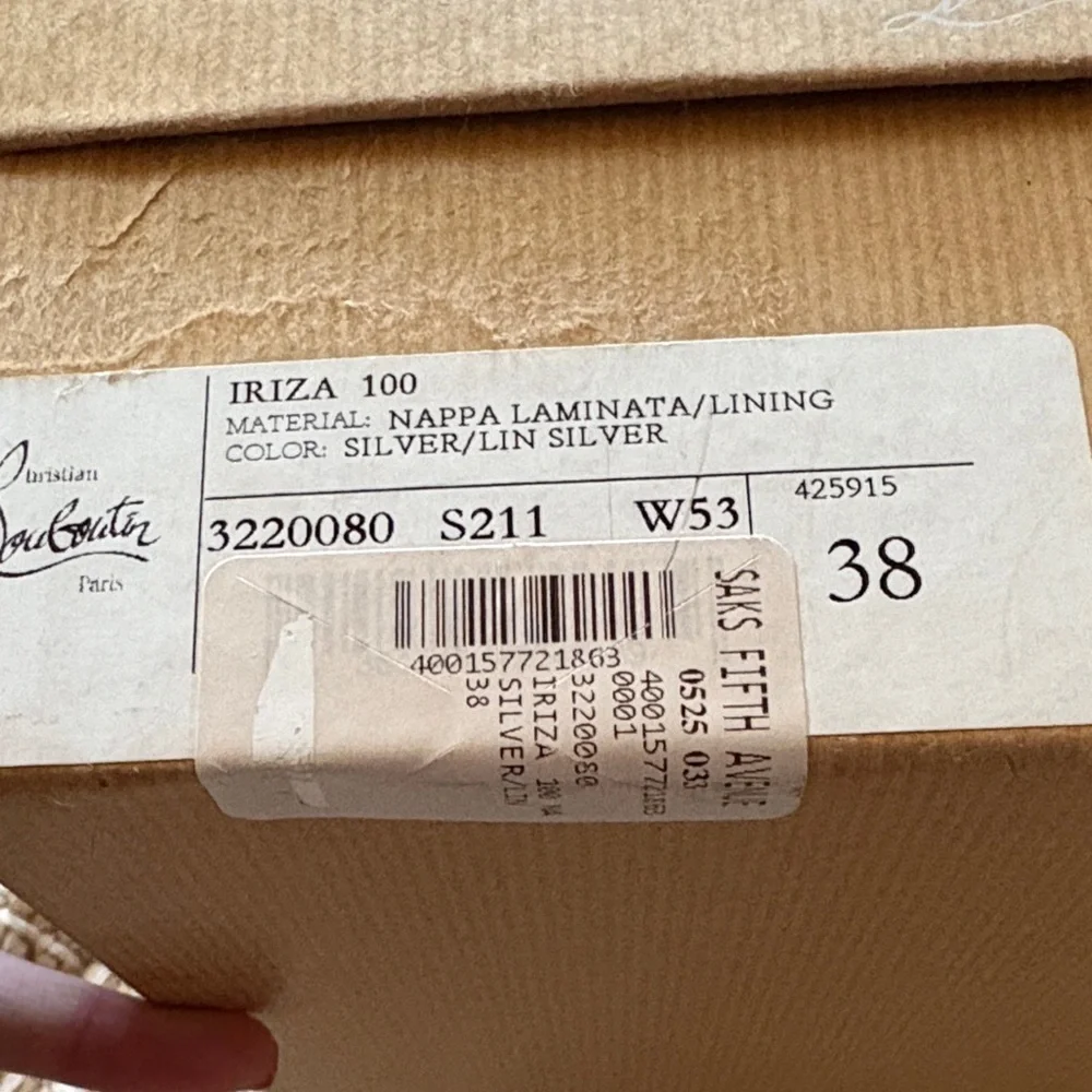 Christian Louboutin Silver Heels - Picture 3 of 15